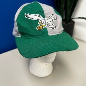 VTG Philadelphia Eagles Kelly Green NFL Starter Retro Logo Fitted Hat